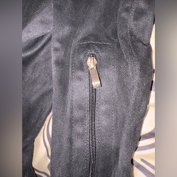 Dream Pairs Women's Elegant Black Over the Knee Boots Gold Zippers 3 inch Heels - Picture 4 of 12